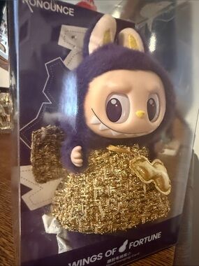 Wings of Fortune Gold & Purple LABUBU POPMART  Plush Figure